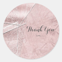 Pink Shimmer Crystal Glass Glam Gastgeschenk