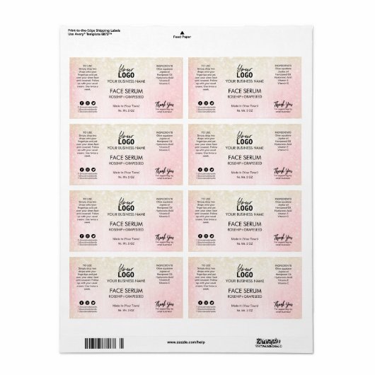 Pink Shimmer Face Serum (Vorne)