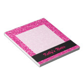 Pink Shimmer-Glitzer Notizblock (angewinkelt)