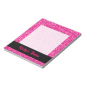 Pink Shimmer-Glitzer Notizblock (Rotiert)