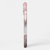Pink Shimmer Marmor Personalisiert Handy Case iPhone Hülle (Linke Seite)