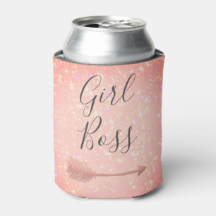 "Pink Shimmery Girl Boss Dosenkühler