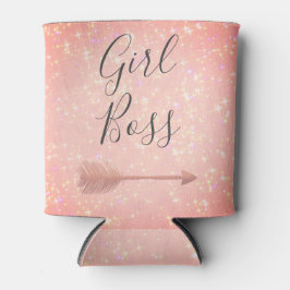 "Pink Shimmery Girl Boss Dosenkühler