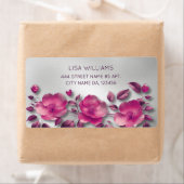 Pink Shiny Metallic Blume Silver (Insitu)