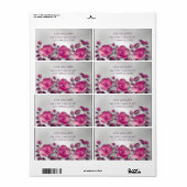 Pink Shiny Metallic Blume Silver (Vorne)