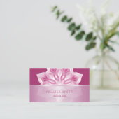 Pink Shiny Metallic Mandala  Visitenkarte (Stehend Vorderseite)