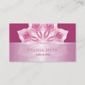 Pink Shiny Metallic Mandala  Visitenkarte (Vorderseite)