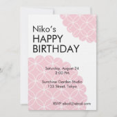 Pink Shippo Editable Invitation Template Einladung (Vorderseite)