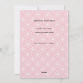 Pink Shippo Editable Invitation Template Einladung (Rückseite)
