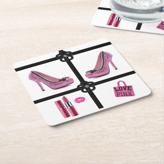 Pink Shoes Untersetzer (angewinkelt)