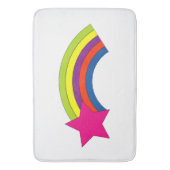 Pink Shooting Star Rainbow Hübsch Badematte (Vorderseite Vertikal)