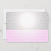 Pink Shopping Spree Kreditkarte Sweet 16 Party Einladung (Rückseite)