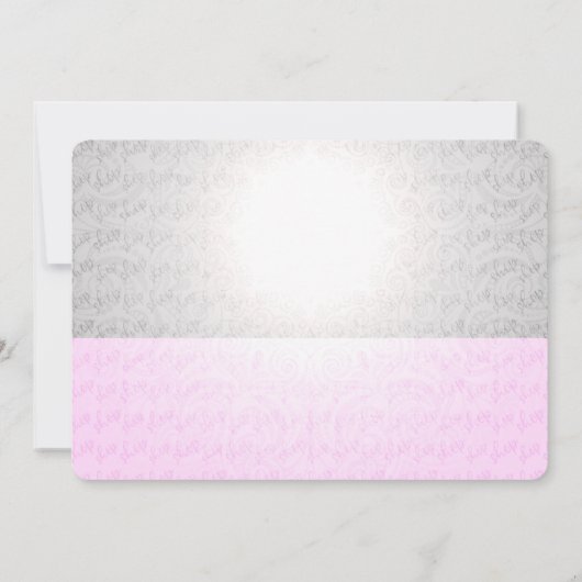 Pink Shopping Spree Kreditkarte Sweet 16 Party Einladung (Rückseite)