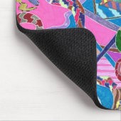 Pink Shore, Abstrakte Kunst Mousepad (Ecke)