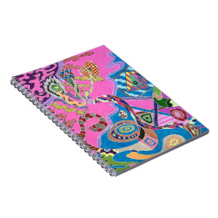 Pink Shore, Abstrakte Kunst Notizblock
