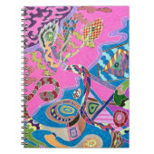Pink Shore, Abstrakte Kunst Notizblock (Vorderseite)