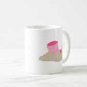 Pink Shovel and Pail Kaffeetasse (VorderseiteRechts)