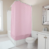 Pink shower curtain with a subtle diamond pattern duschvorhang (Beispiel)