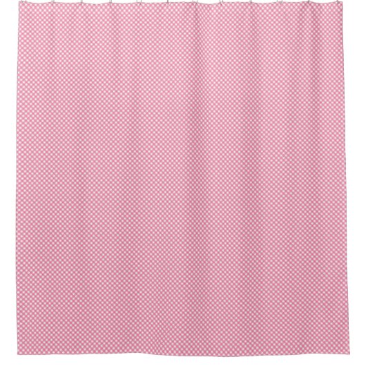 Pink shower curtain with small white duschvorhang (Vorderseite)