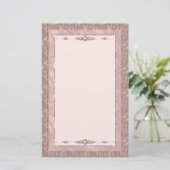 Pink Showgirl Glam Romance Stationery Briefpapier (Stehend Vorderseite)