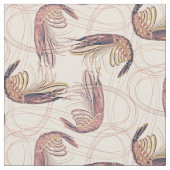 Pink Shrimp Langes Antennenmuster Stoff (Nahaufnahme)