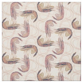 Pink Shrimp Langes Antennenmuster Stoff (Muster)