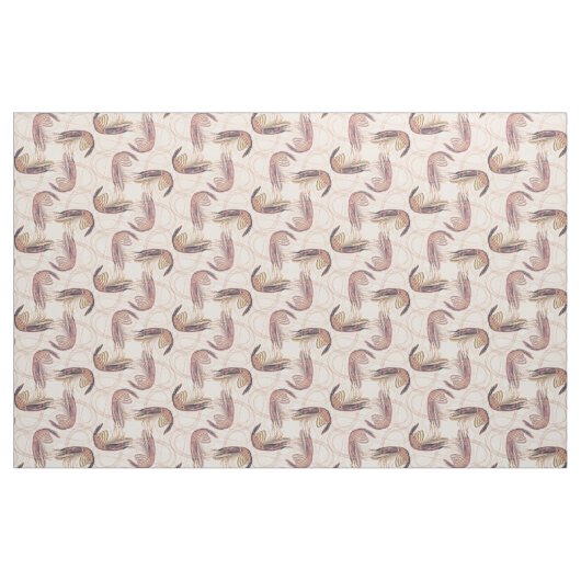 Pink Shrimp Langes Antennenmuster Stoff (Fat Quarter (45,7 x 55,9 cm))