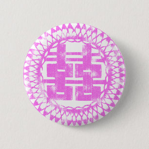 Pink Shuan Xi Button