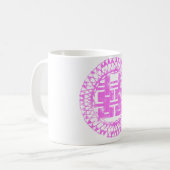 Pink Shuan Xi Kaffeetasse (Vorderseite Links)