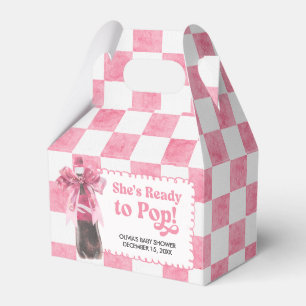 Pink Sie ist bereit, Baby Shower zu platzen Geschenkschachtel