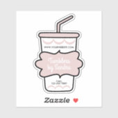 Pink Signature Tumbler Aufkleber (Blatt)