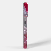 Pink silber Glitzer luxuriöser Hintergrund Case-Mate iPhone Hülle (Rückseite / Rechts)