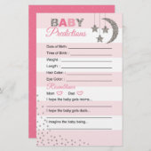 Pink Silber Prädikation Karte Duschaktivität (Vorne/Hinten)