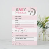 Pink Silber Prädikation Karte Duschaktivität (Stehend Vorderseite)