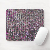 Pink-Silber-Sequenzen | Funkmuster Mousepad (Mit Mouse)