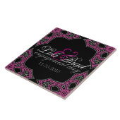 Pink + Silberne östliche Verlobung - Beifall Fliese (Seite)