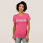 PINK - Silberner Glitzer T-Shirt (Vorne ganz)