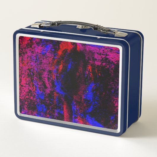 Pink Silence - Abstract Metal Bento Metall Brotdose (Rückseite)