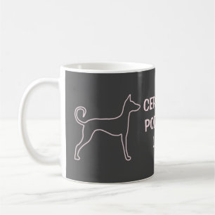 Pink-Silhouette für Podenco-Dog Kaffeetasse