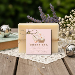 Pink Silly Goose Favor Tags Geschenkanhänger