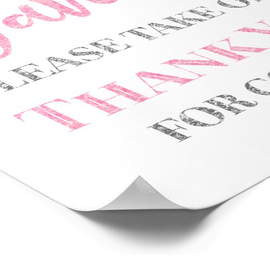 Pink Silver Confetti Lieblings Baby Dusche Schild (Ecke)