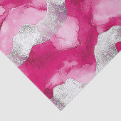 Pink Silver Glam Birthday Seidenpapier (Detail)