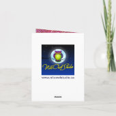 Pink Silver Glitzer Snowflake Foto Danke Karte (Rückseite)