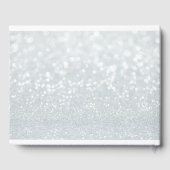 Pink Silver Glitzer Sweet 16 Custom Guest Book Gästebuch (Rückseite)