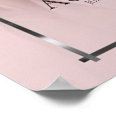 Pink Silver Memorial Poster (Ecke)