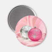 PINK & SILVER ORNANATIONEN VON SHARON SHARPE MAGNET (Vorderseite/Rückseite)