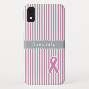 Pink & Silver Stripes kundenspezifische Hüllen für