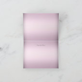 Pink & Silver Tiara Sweet 16 Danke Karte (Innenseite)