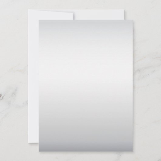 Pink Silver White Floral Save the Date (Rückseite)