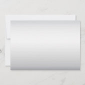 Pink Silver White Floral Save the Date (Rückseite)